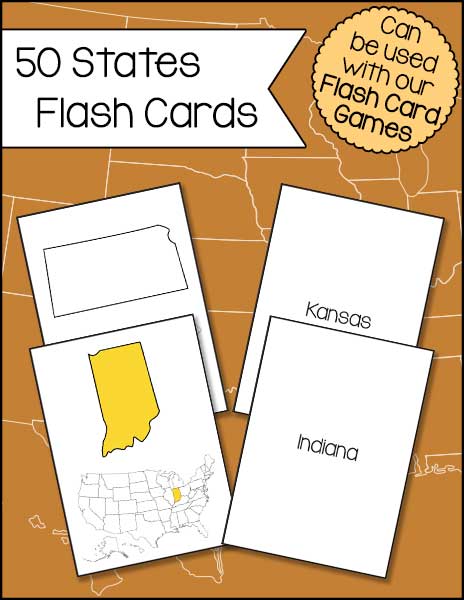 50 States Flash Cards Warm Hearts Publishing