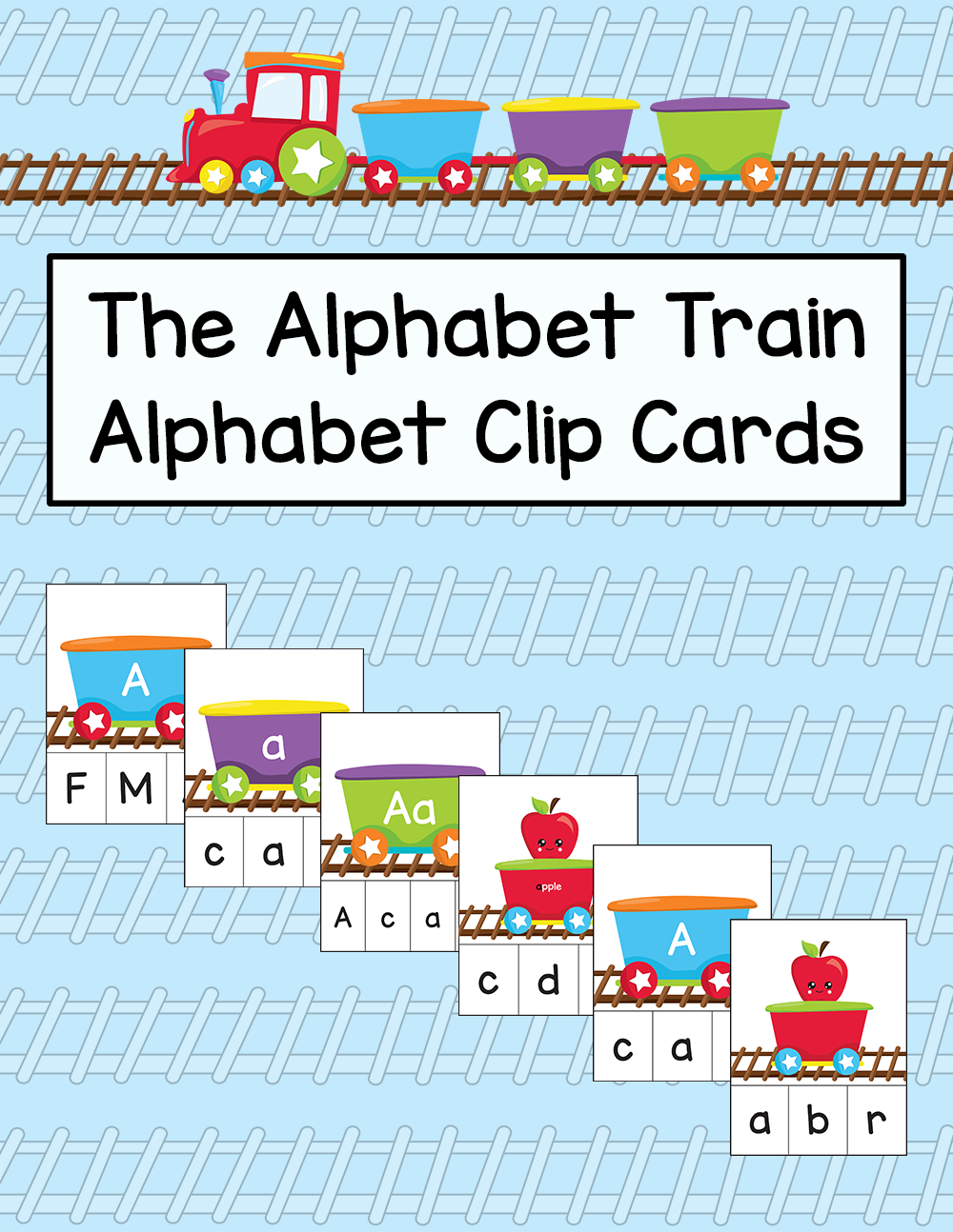 The Alphabet Train - Alphabet Clip Cards cover