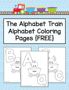 The Alphabet Train - Alphabet Coloring Pages