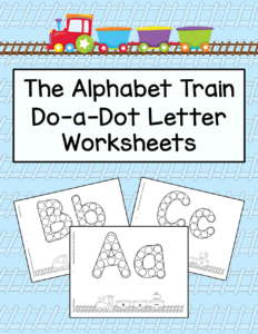 The Alphabet Train - Do-a-Dot Letter Worksheets