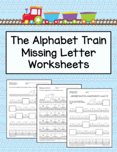 The Alphabet Train - Missing Letter Worksheets